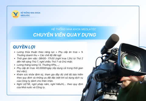 [HÀ NỘI] CHUYÊN VIÊN QUAY DỰNG